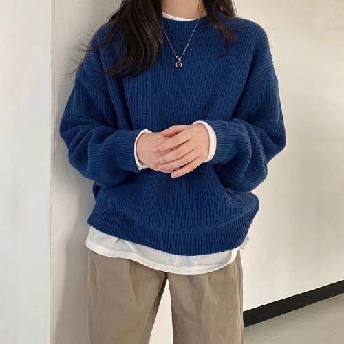 bluelea ブルレア ニット sailor collar rib knit+spbgp44.ru