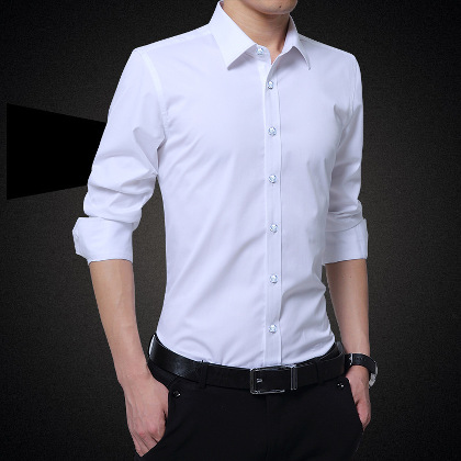 【M-5XL】人気のメンズアイテム多色展開フォーマル長袖無地シングルブレストシャツ