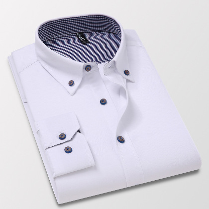 【M-5XL】人気のメンズアイテムフォーマル感多色展開長袖折り襟シングルブレストシャツ